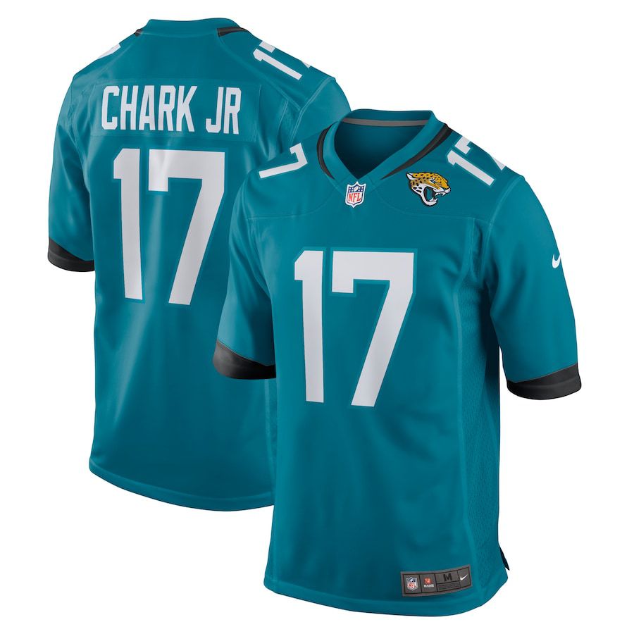 Men Jacksonville Jaguars 17 DJ Chark Jr. Nike Green Game NFL Jersey